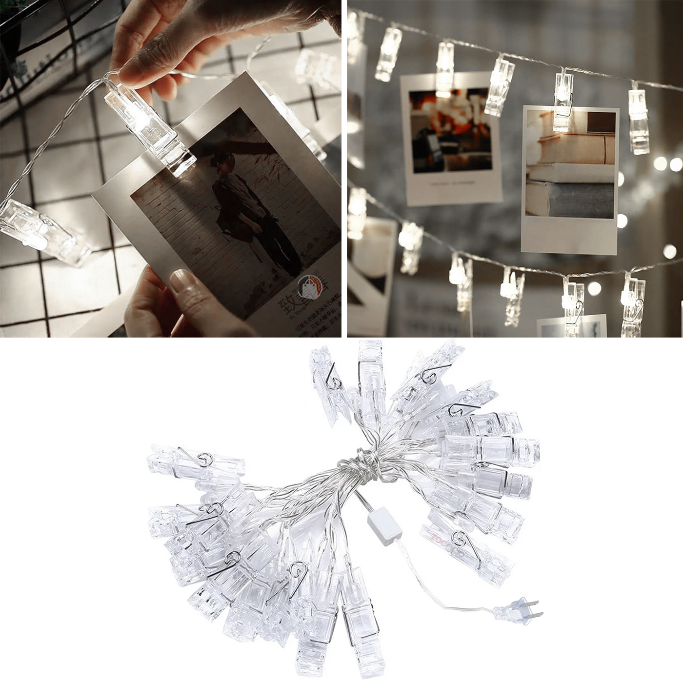 Miniatura 2 de Cadena De Luces Led Con Pinzas Para Foto